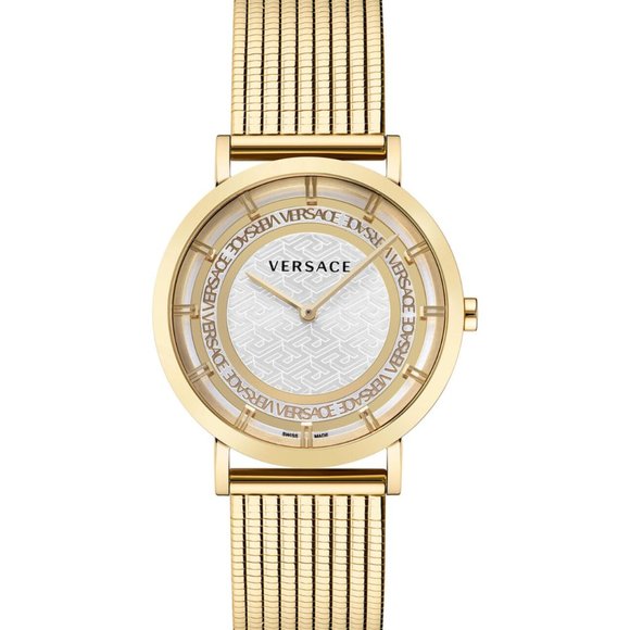 Versace Gold White Dial 36mm Watch! New